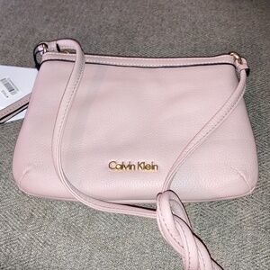 NWT Small Pink Leather Calvin Klein Purse